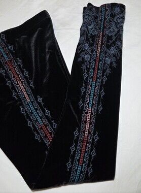 Johnny Was Workshop Tahndi Velvet Leggings